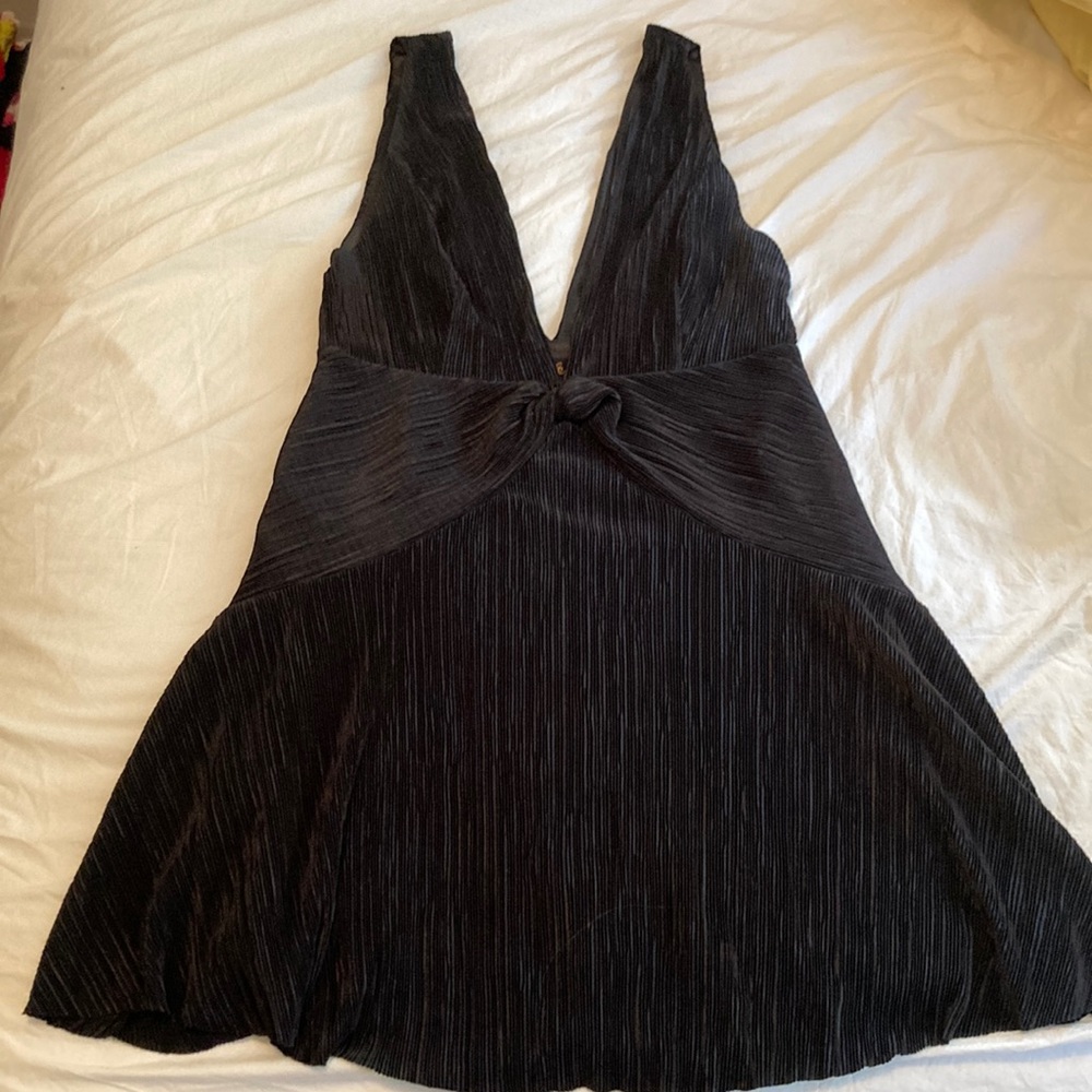 Free People Deep V Mini Dress